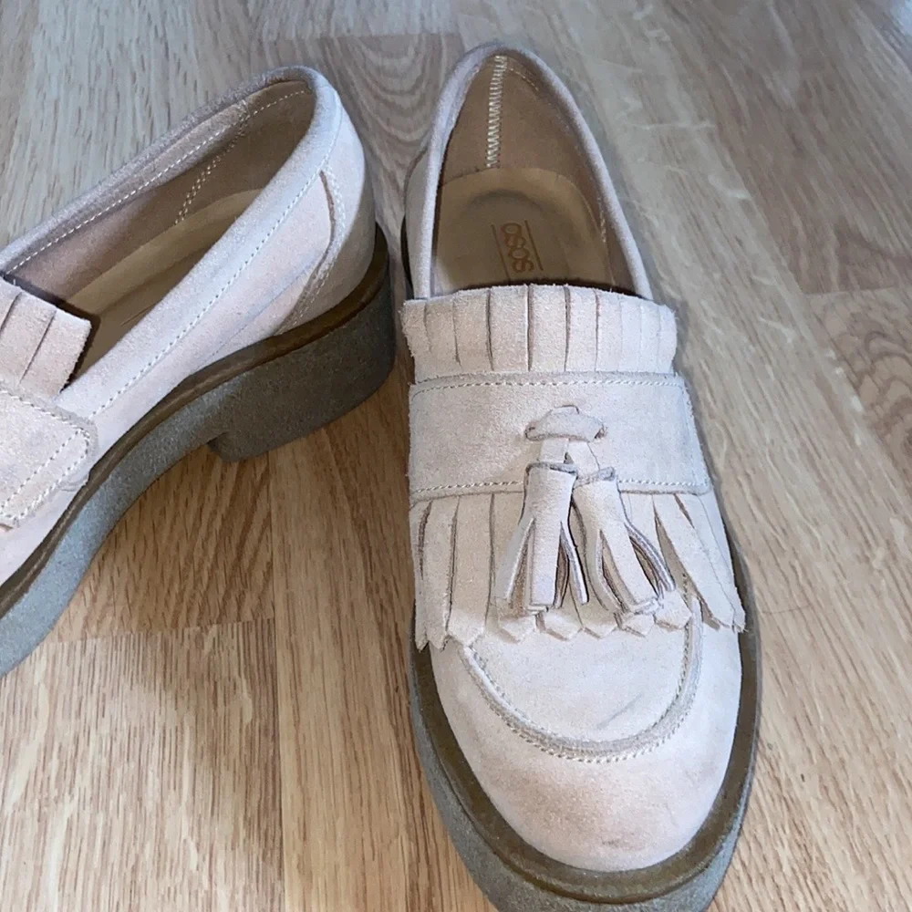 ASOS Pink Platform Loafers - Picture 4 of 9